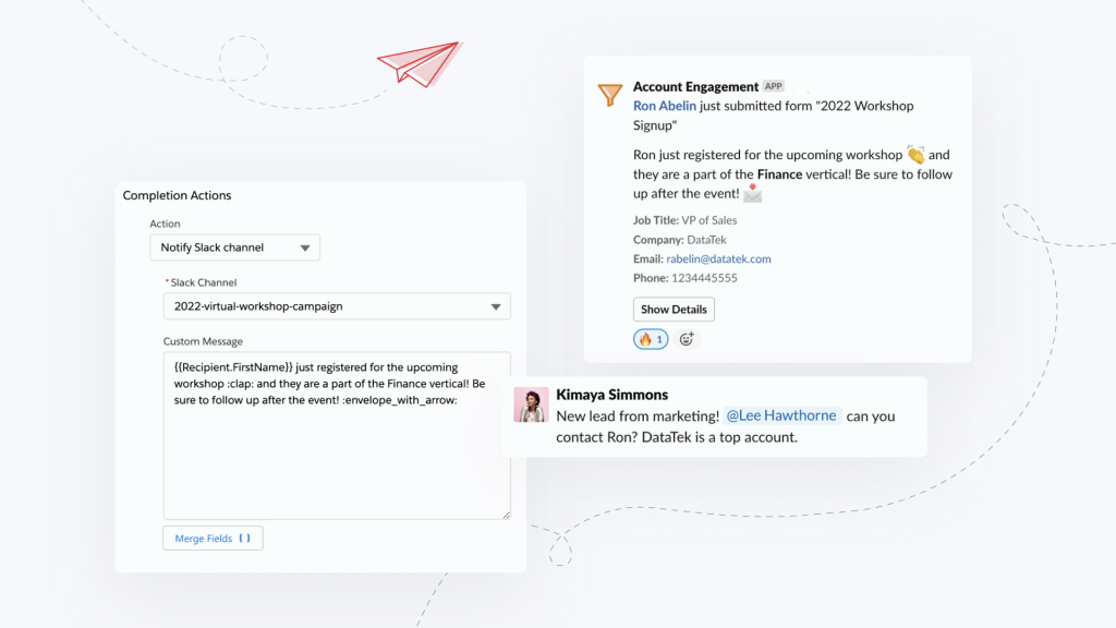 Slack engagement app for Salesforce
