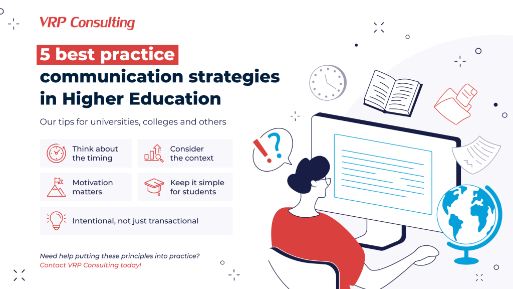 5 best practice communication strategies in Higher Education by VRP Consulting