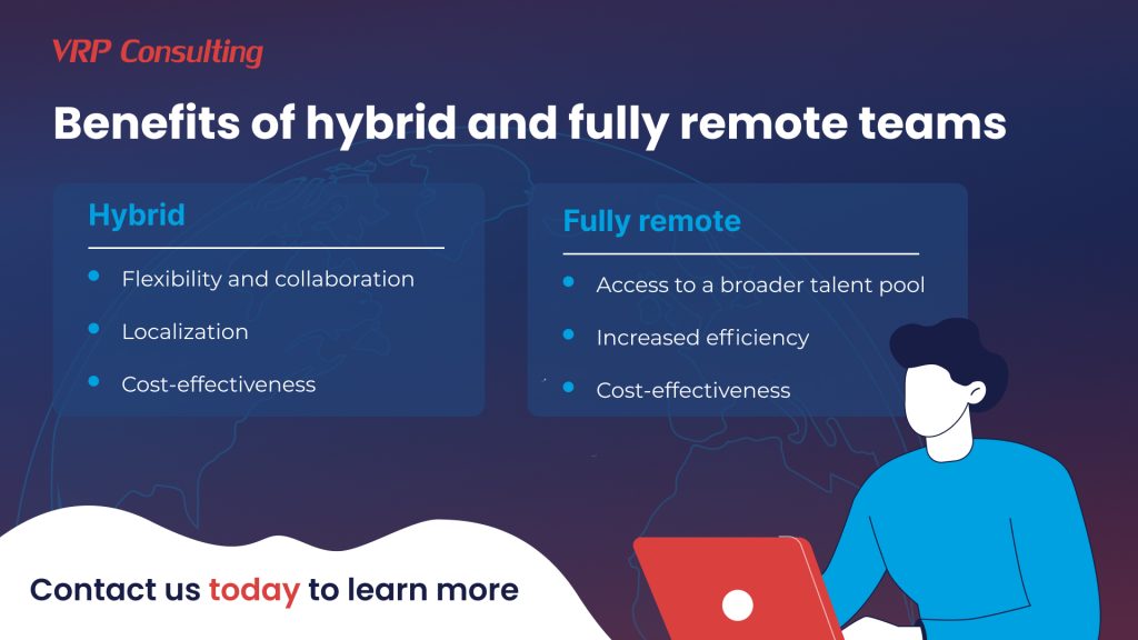 Benefits of hybrid and fully remote teams