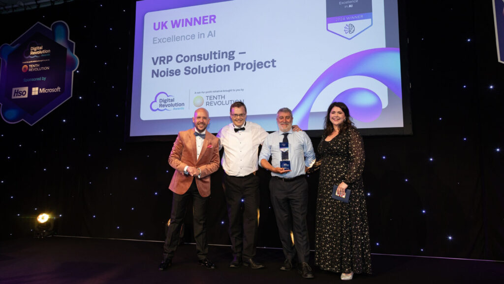 VRP Consulting awarding on 2024 UK Digital Revolution