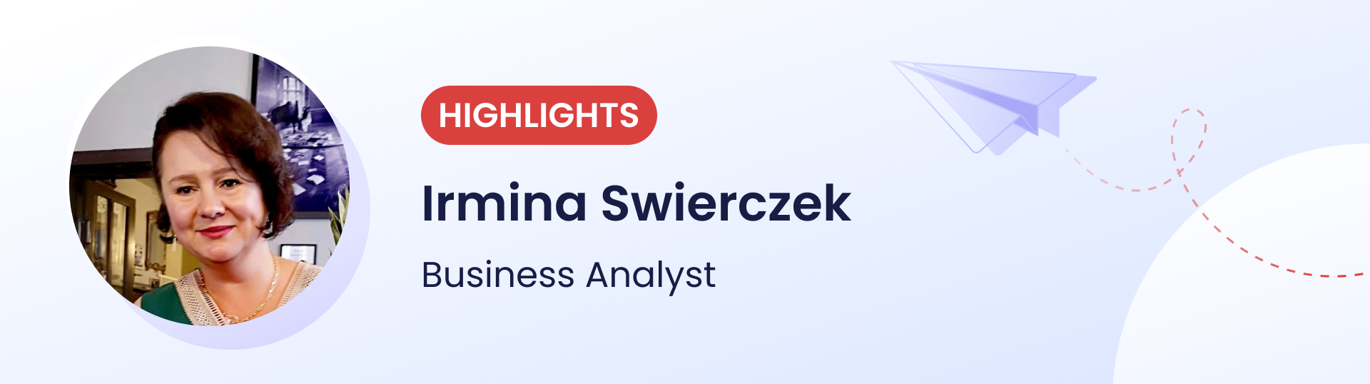 Irmina Swierczek from VRP Consulting