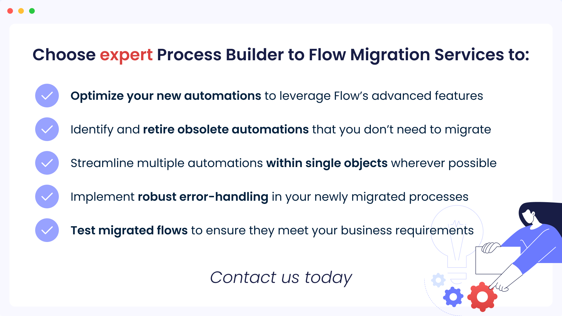 Choose expert Process Builder to Flow Migration Services