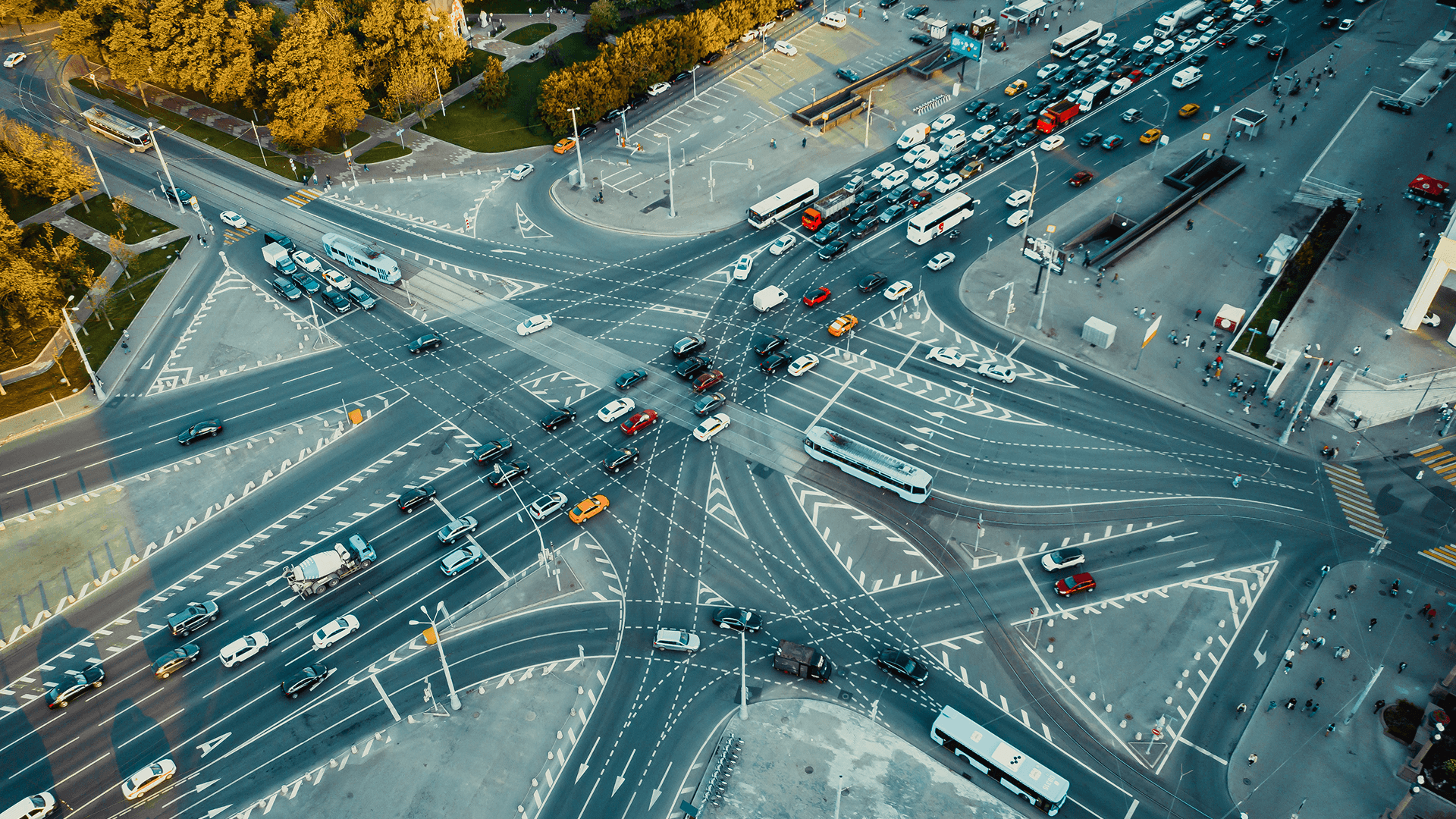 Busy transport network