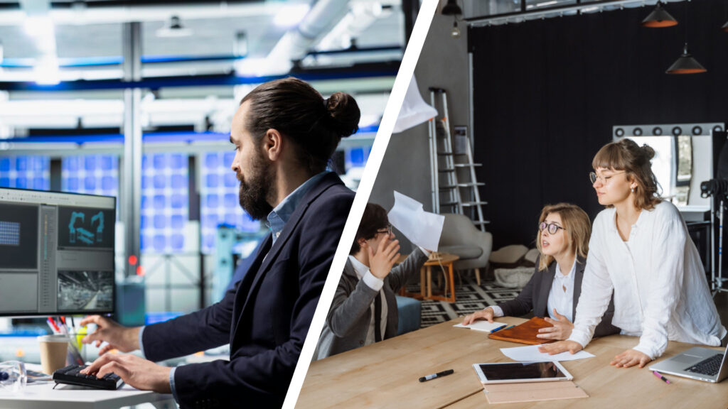 Marketer at the computer